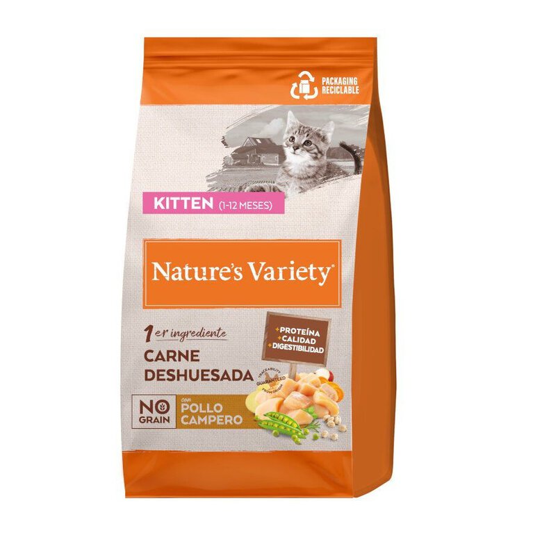 Imagen de Nature's Variety No Grain Kitten Pollo pienso para gatos