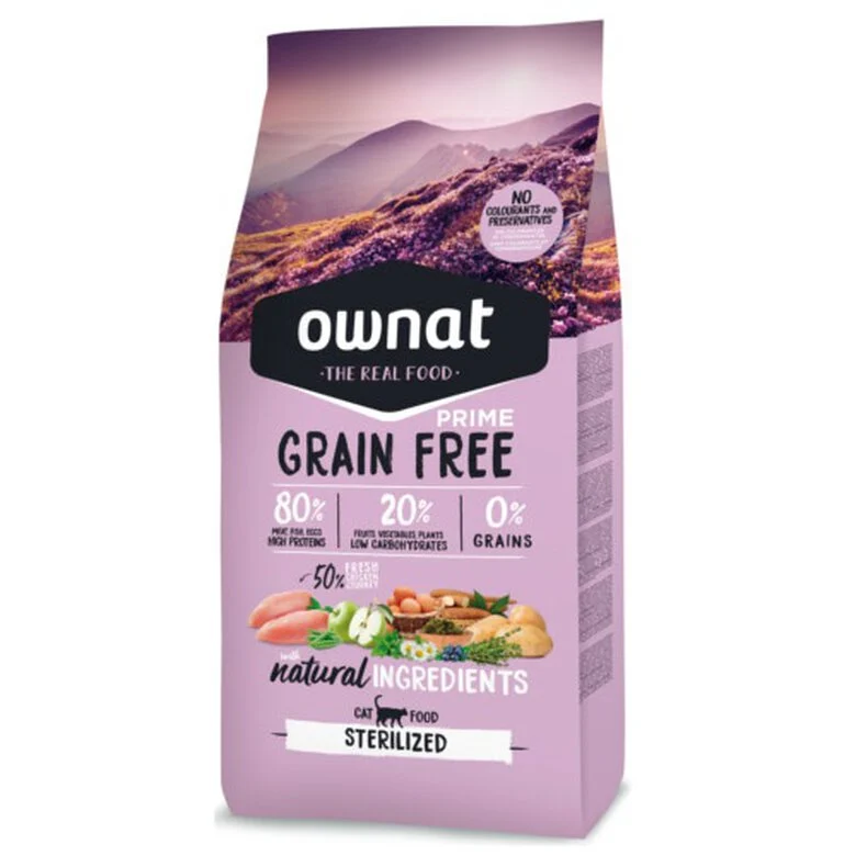 Imagen de Ownat Grain Free Sterilized pienso para gatos