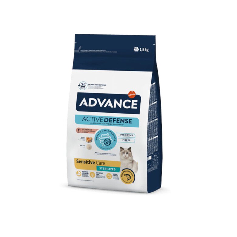 Imagen de Advance Sensitive Sterilized Salmón y Arroz pienso para gatos