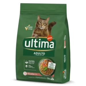 Ultima Adult salmón y arroz pienso para gatos