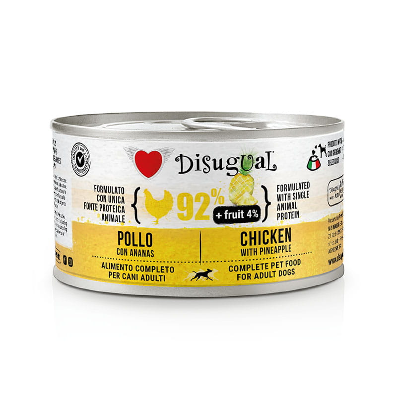 Imagen de Disugual Comida Húmeda Fruit de Pollo con Piña para Perros Adultos