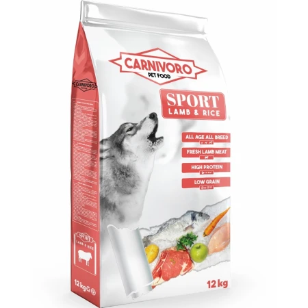 Imagen de Carnivoro Sport Cordero y Arroz Pienso para Perros