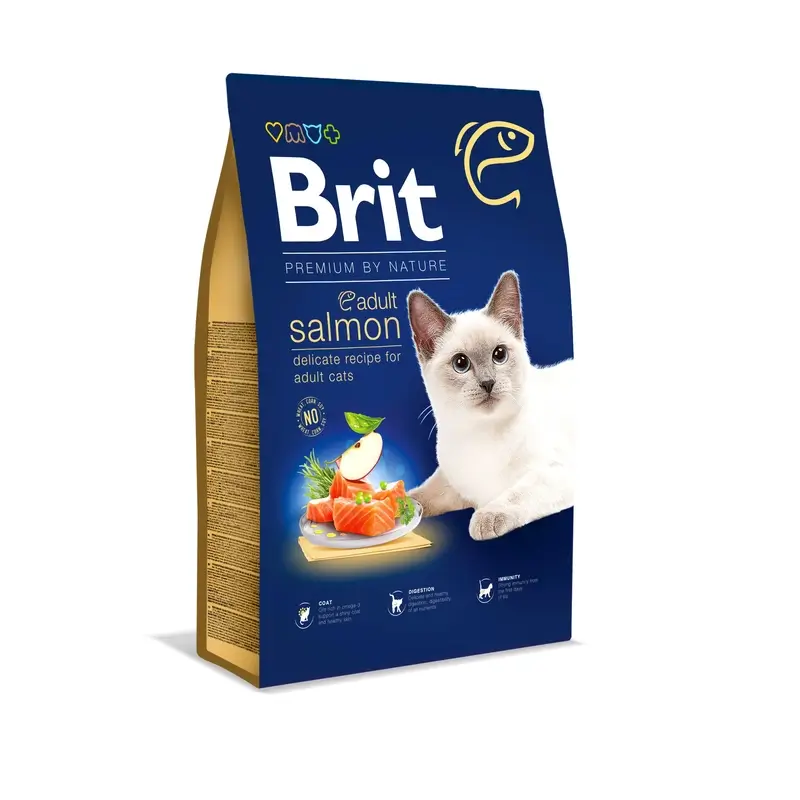 Imagen de Brit Premium By Nature Cat Adult Salmón